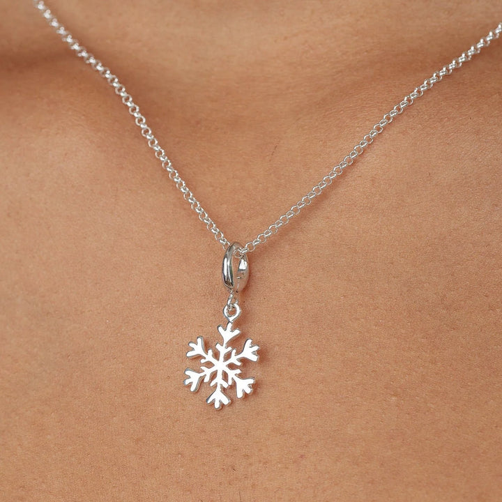 Silver Snowflake Necklace CNSSF-1