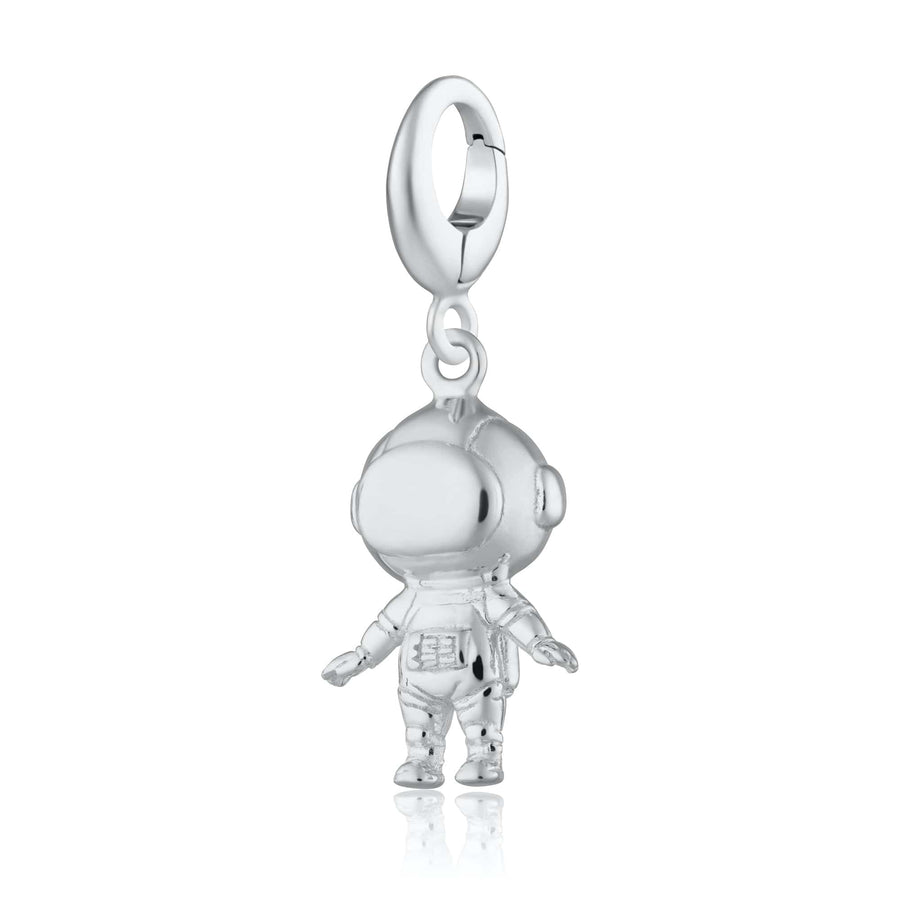 Silver Space Astronaut Charm CSAST