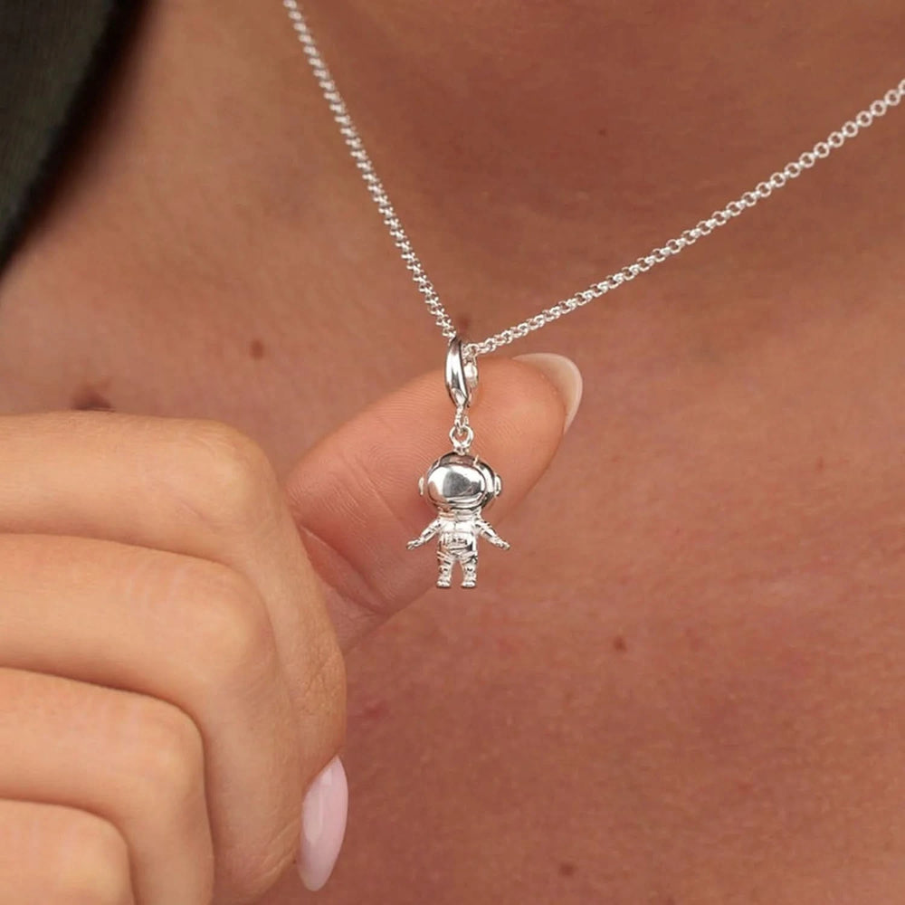 Silver Space Astronaut Charm CSAST