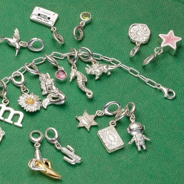Silver Space Astronaut Charm CSAST