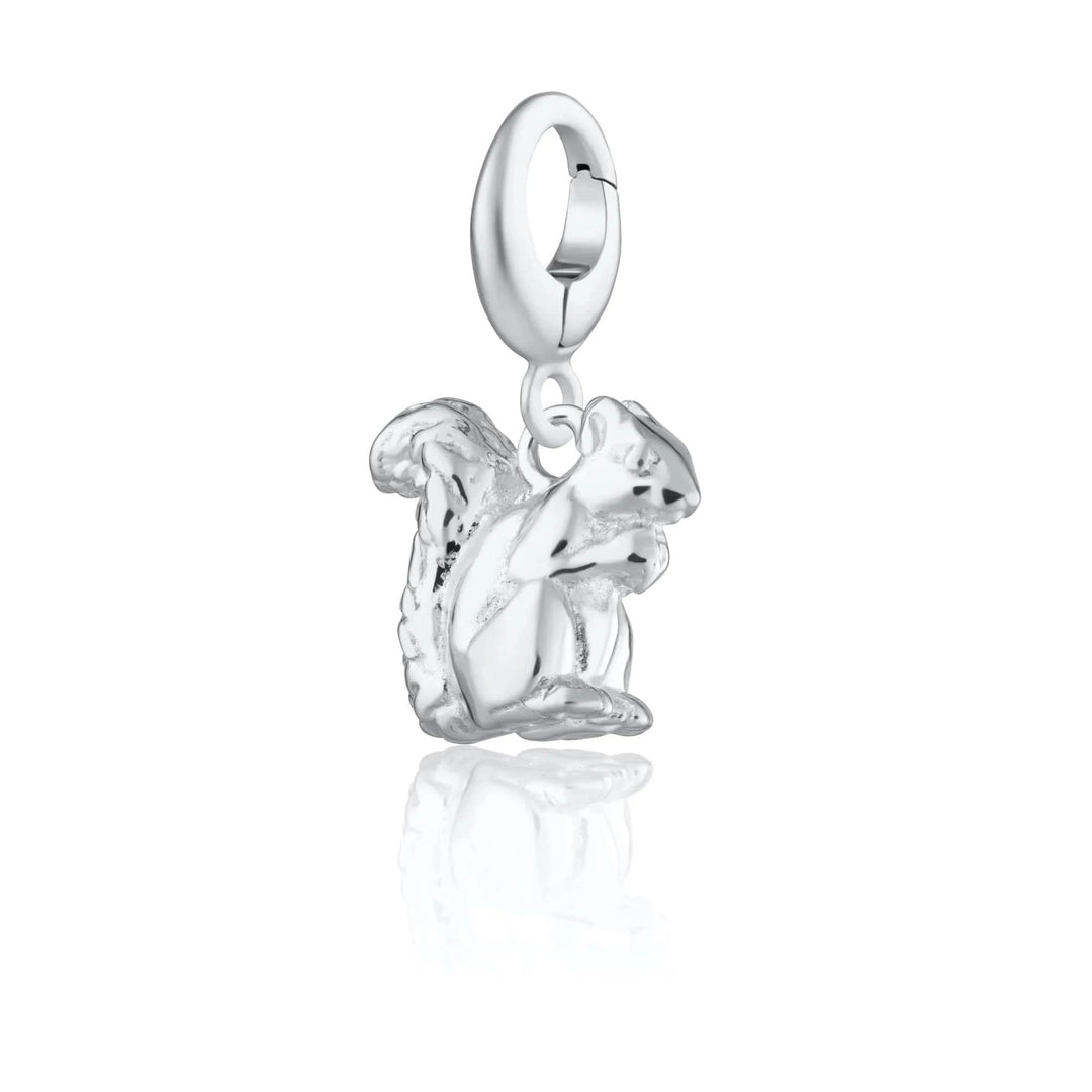Silver Squirrel Charm CSSQ