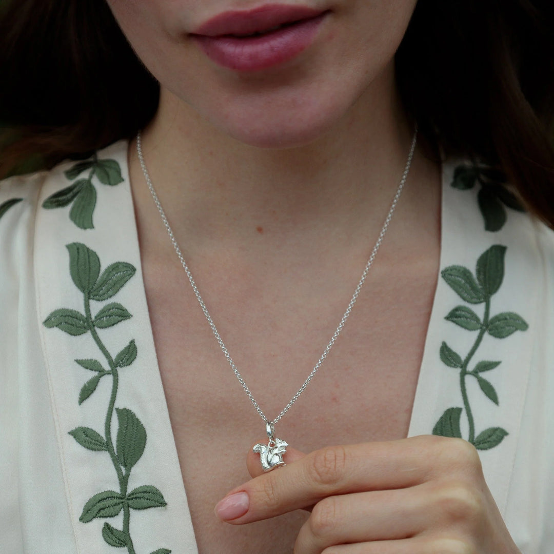Silver Squirrel Necklace CNSSQ-1