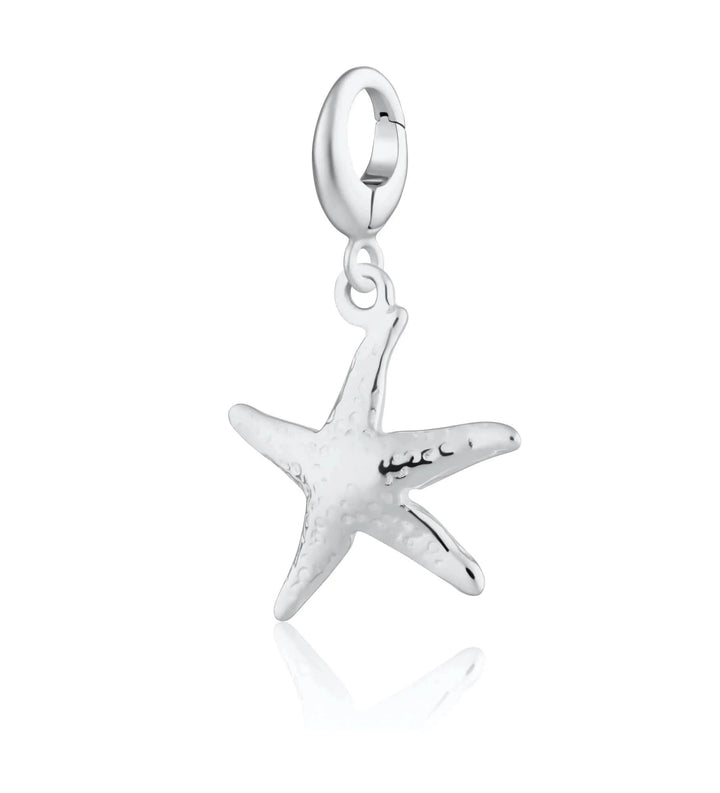 Silver Starfish Charm CSSX