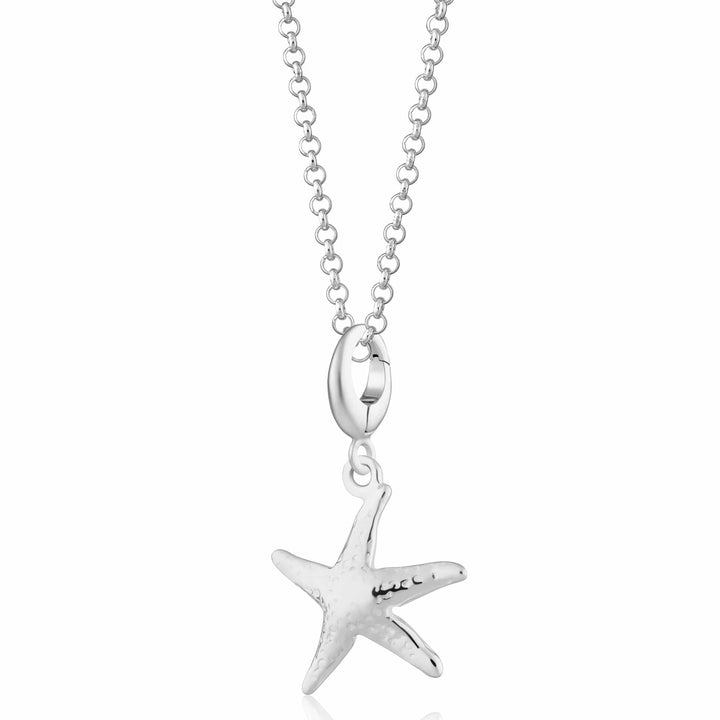 Silver Starfish Necklace CNSSX-1