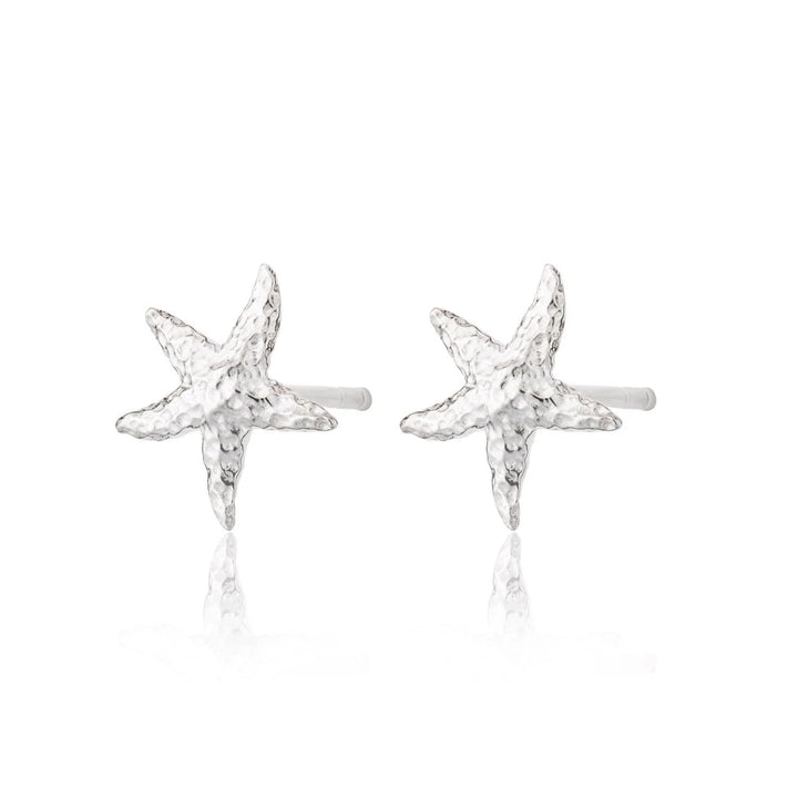 Silver Starfish Stud Earrings SESSX