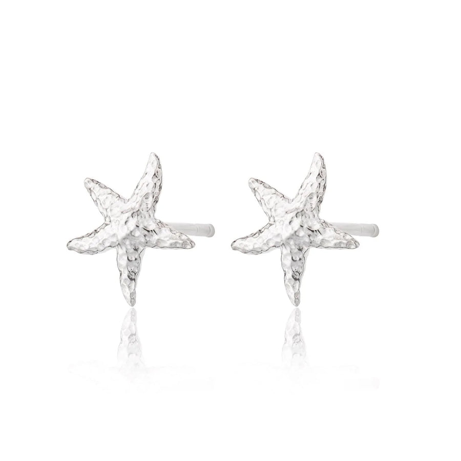 Silver Starfish Stud Earrings SESSX