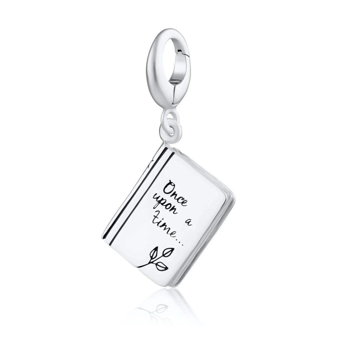 Silver Story Book Charm CSSBK