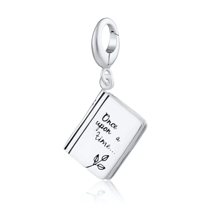Silver Story Book Charm CSSBK