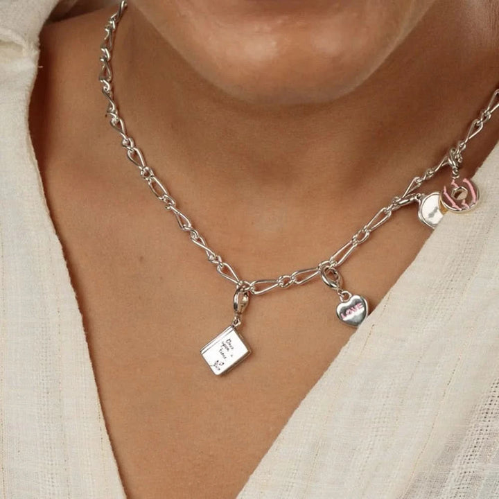 Silver Story Book Charm CSSBK