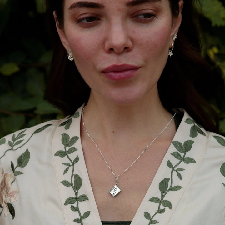Silver Story Book Necklace CNSSBK-1