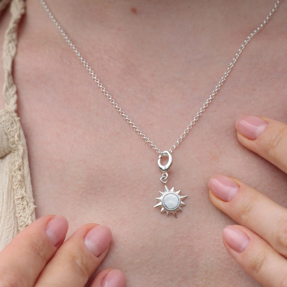 Silver Sunshine Necklace CNSSUNS-1