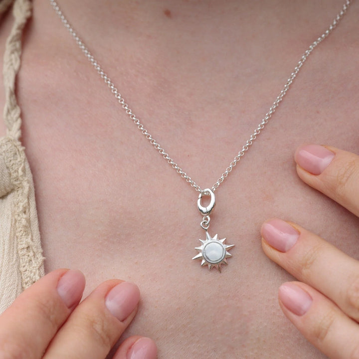 Silver Sunshine Necklace CNSSUNS-1