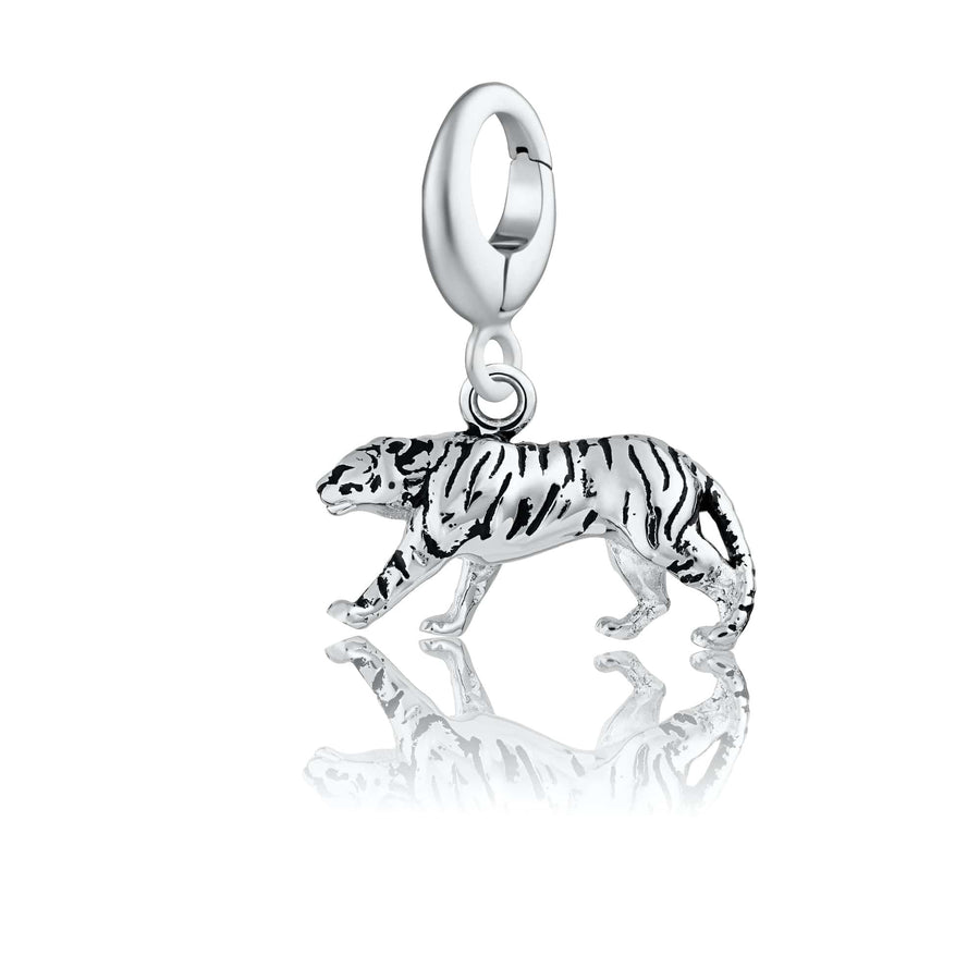 Silver Tiger Charm CSTI