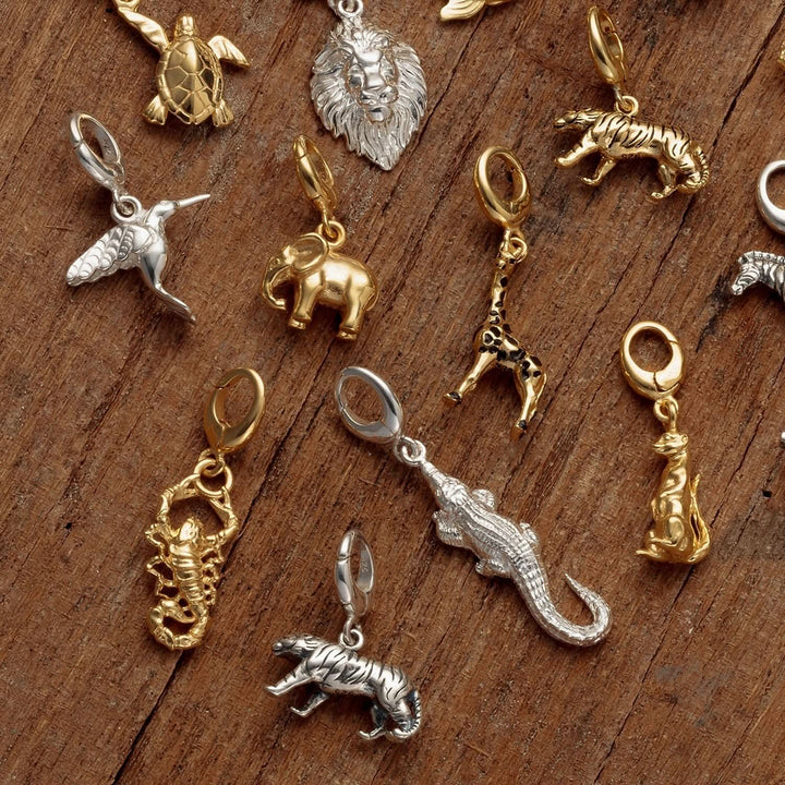 Silver Tiger Charm CSTI