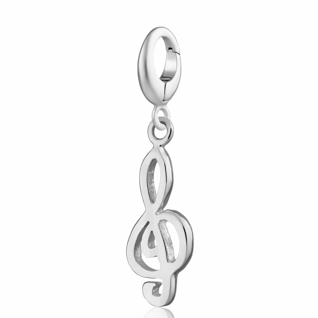 Silver Treble Clef Charm CSMS