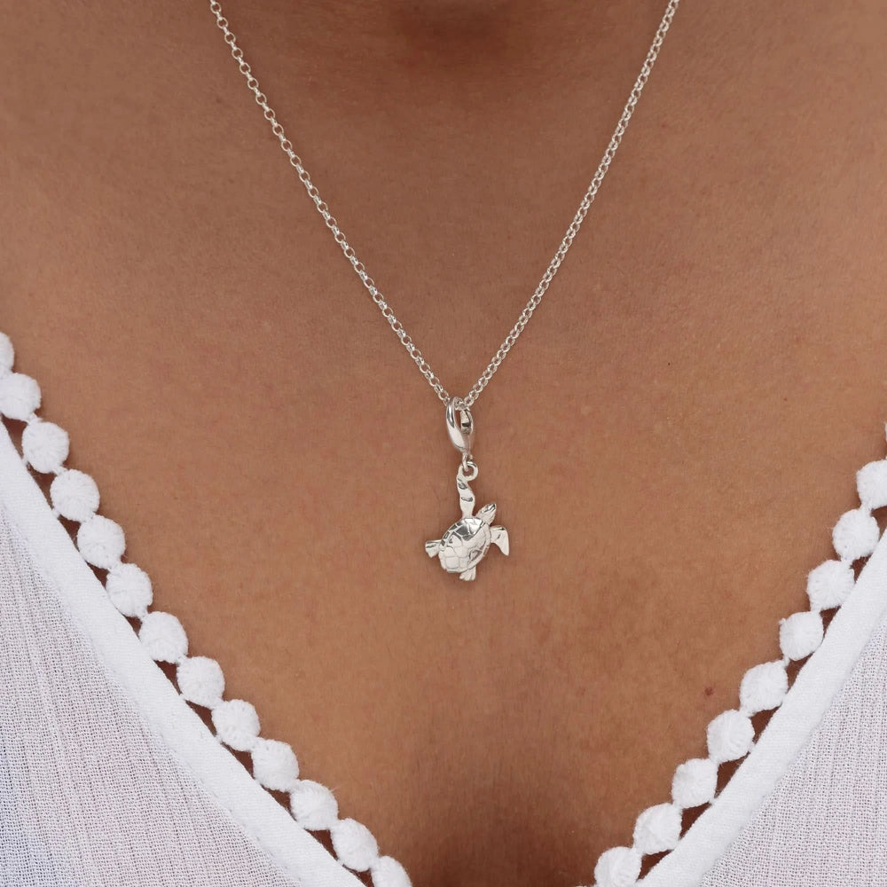 Silver Turtle Charm CSTU