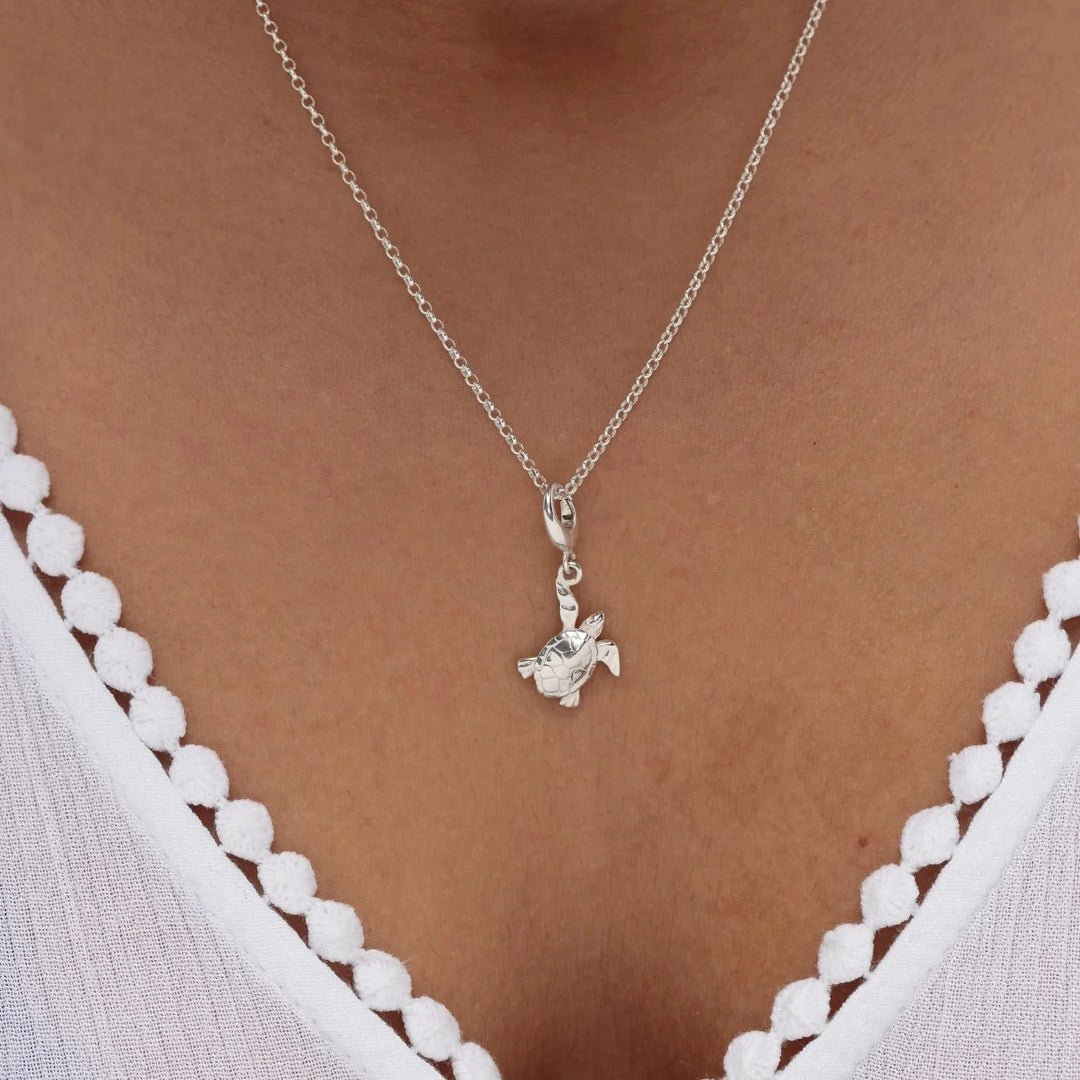 Silver Turtle Charm CSTU