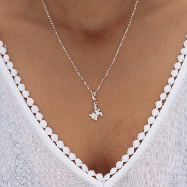 Silver Turtle Necklace CNSTU-1