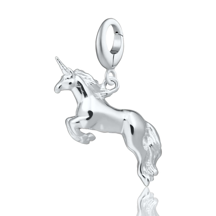 Silver Unicorn Charm CSUNI