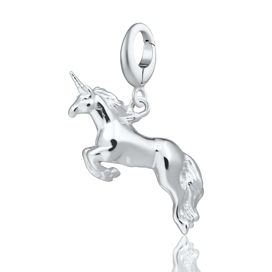 Silver Unicorn Charm CSUNI