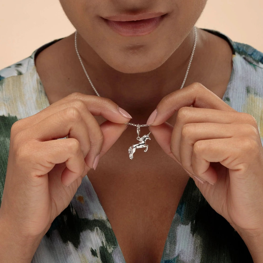 Silver Unicorn Charm CSUNI