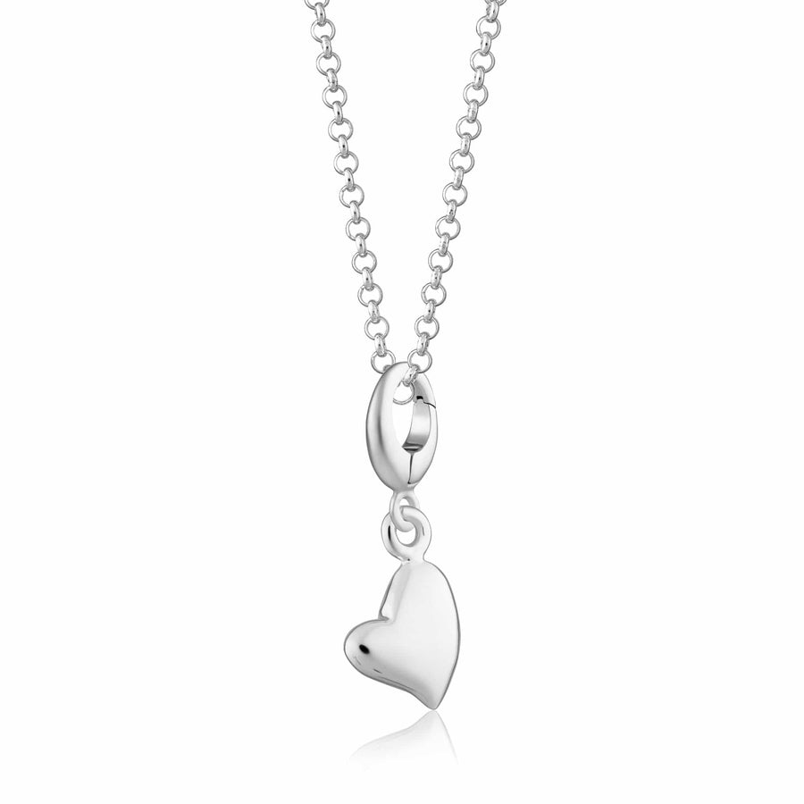 Silver Warm Heart Necklace CNSHW-1