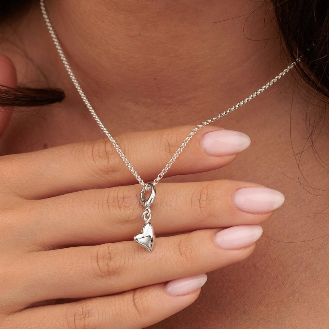 Silver Warm Heart Necklace CNSHW-1