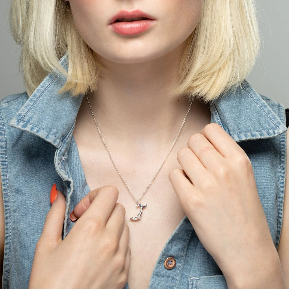 Silver Whale Necklace CNSWHA-1
