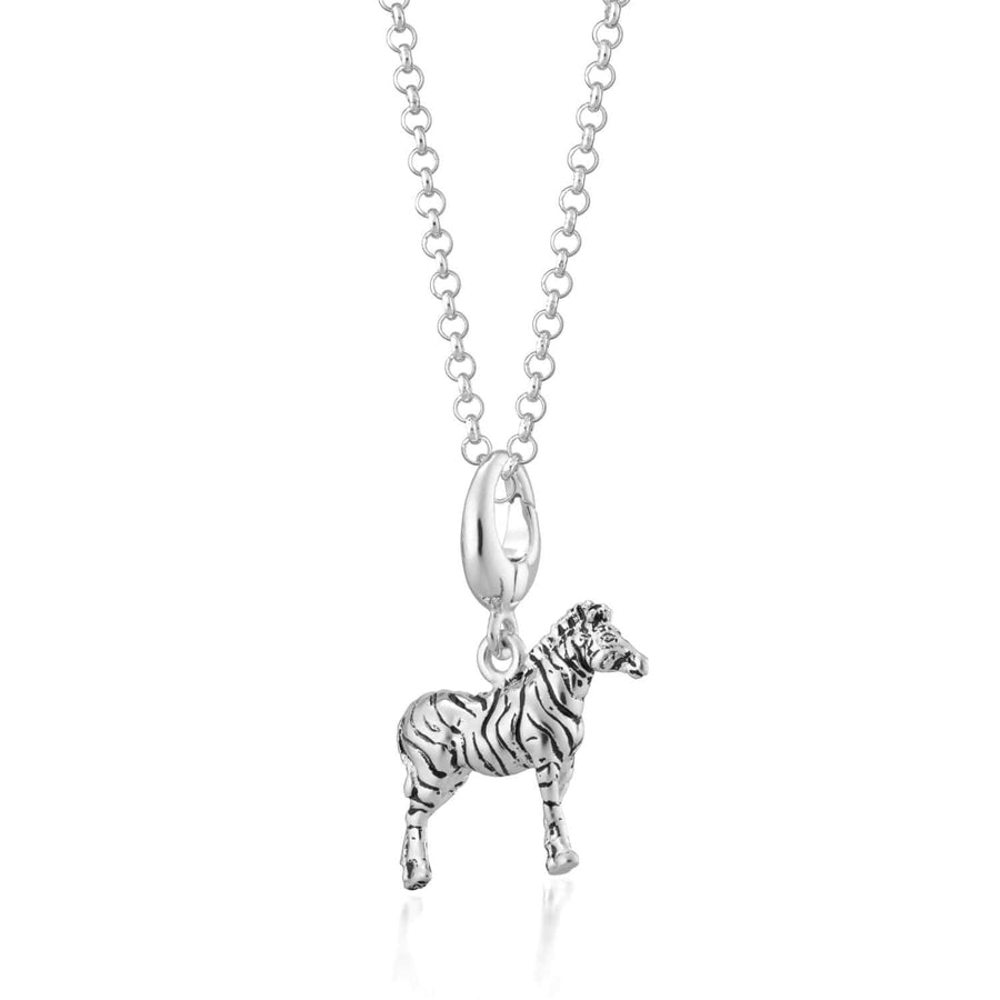 Silver Zebra Necklace CNSZB-1