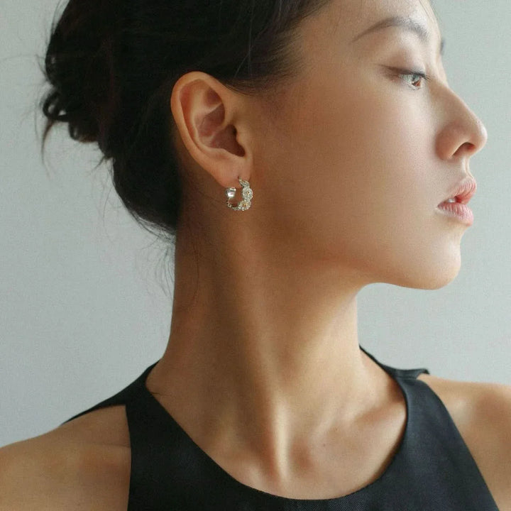 🌼 Daisy Blossom Sterling Silver Earrings