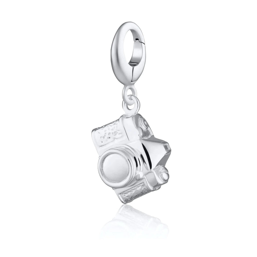 Silver Vintage Camera Charm CSVC