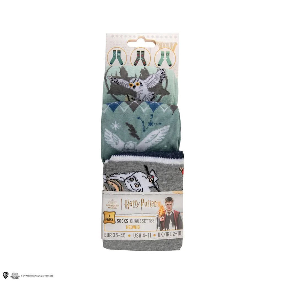 Harry Potter Socks Set Of 3 - Hedwig CR1602
