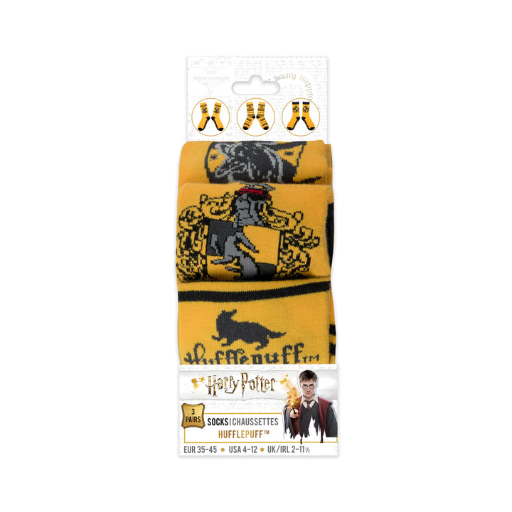 Harry Potter Socks Set of 3 Hufflepuff CR1624