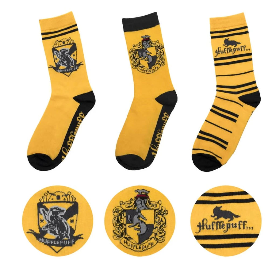 Set Of 3 Hufflepuff Socks CR1624