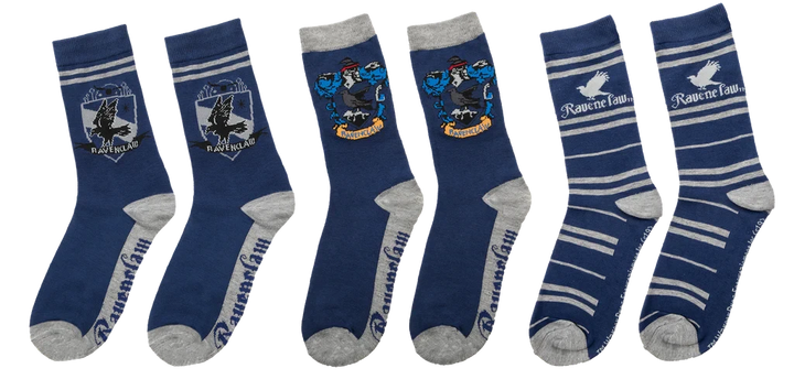 Set Of 3 Ravenclaw Socks CR1623