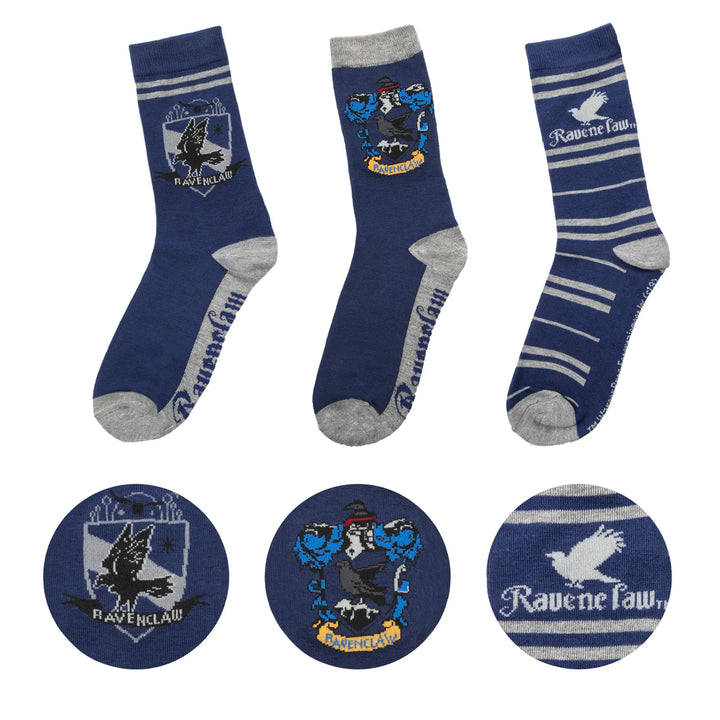 Harry Potter Socks Set of 3 Ravenclaw CR1623