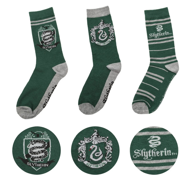 Harry Potter Socks Set of 3 Slytherin CR1622