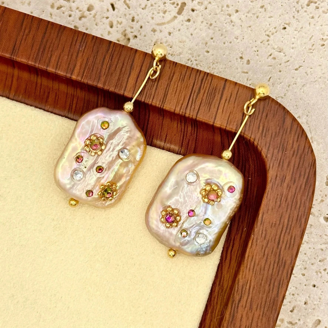 Stars Baroque Pearl Drop earrings