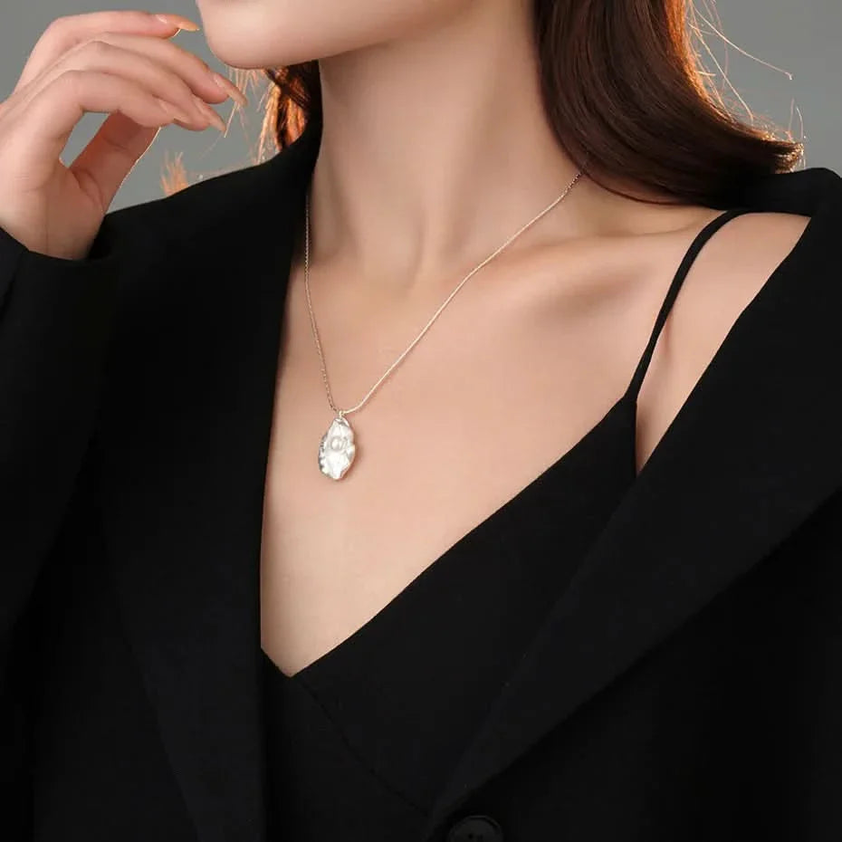 Sterling Silver Princess Pearl Pendant Necklace