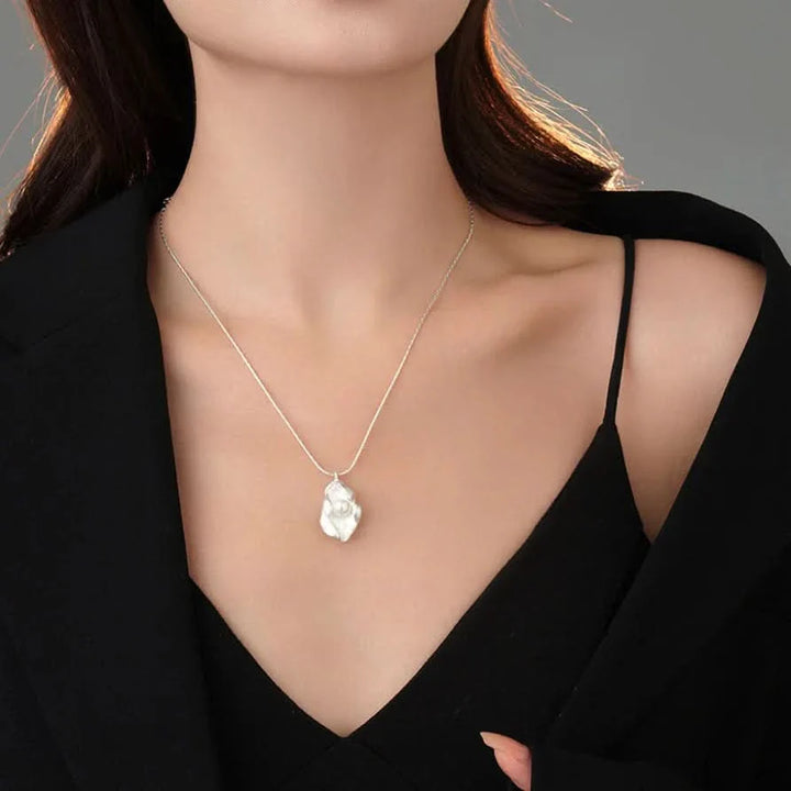 Sterling Silver Princess Pearl Pendant Necklace
