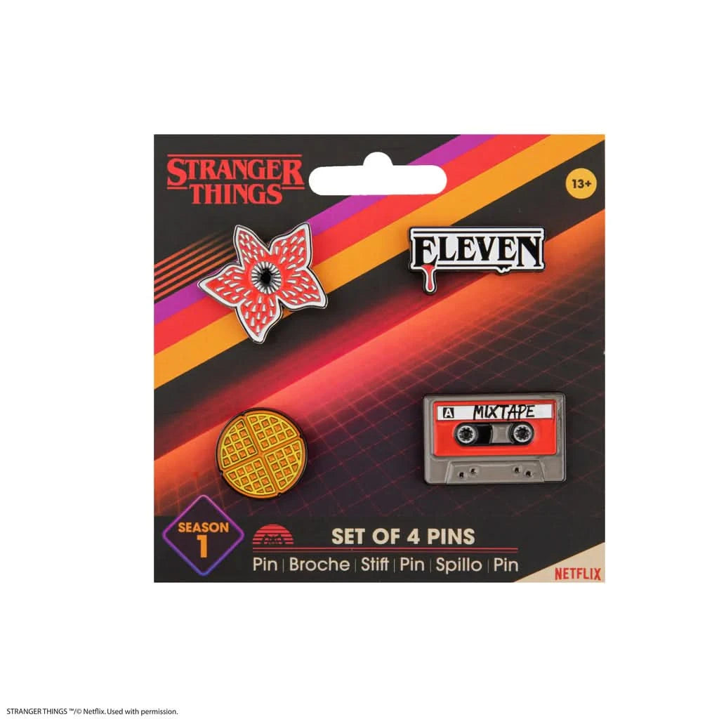 Stranger Things Pin Set Of 4 - Stranger Things Season 1 CR3280