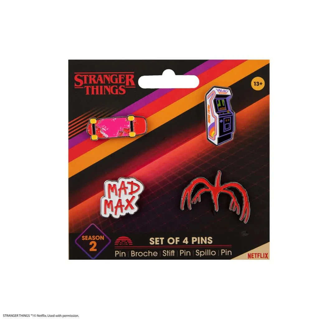 Stranger Things Set Of 4 Stranger Things Season 2 Pins CR3281