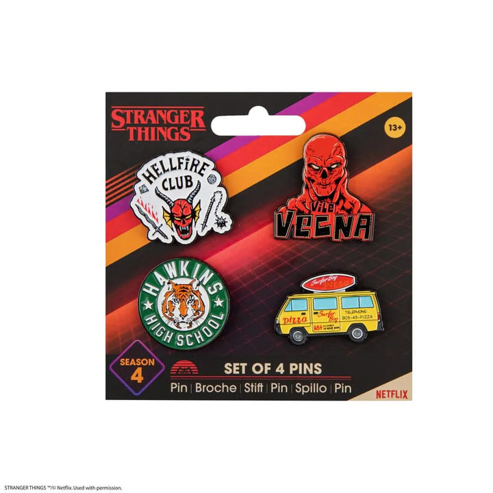 Stranger Things Set Of 4 Stranger Things Season 4 Pins CR3283