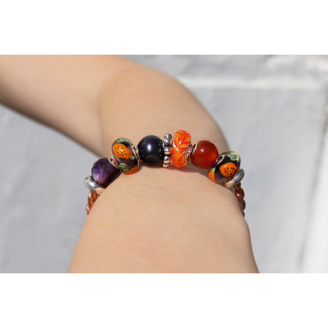 Trollbeads Papaya Glass Bead TGLBE-20482