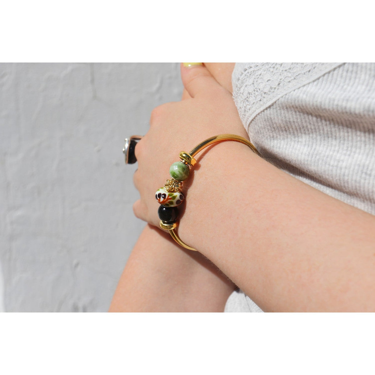 Trollbeads Olives Glass Bead TGLBE-20484