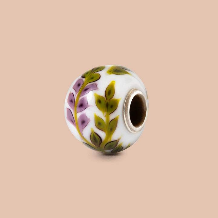 Trollbeads Purple Lavender Glass Bead TGLBE-30211