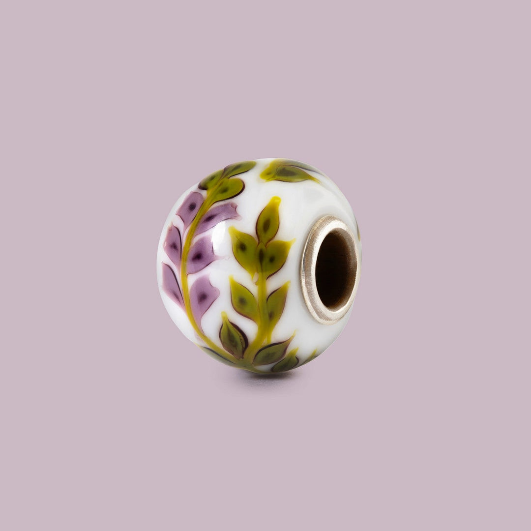 Trollbeads Purple Lavender Glass Bead TGLBE-30211