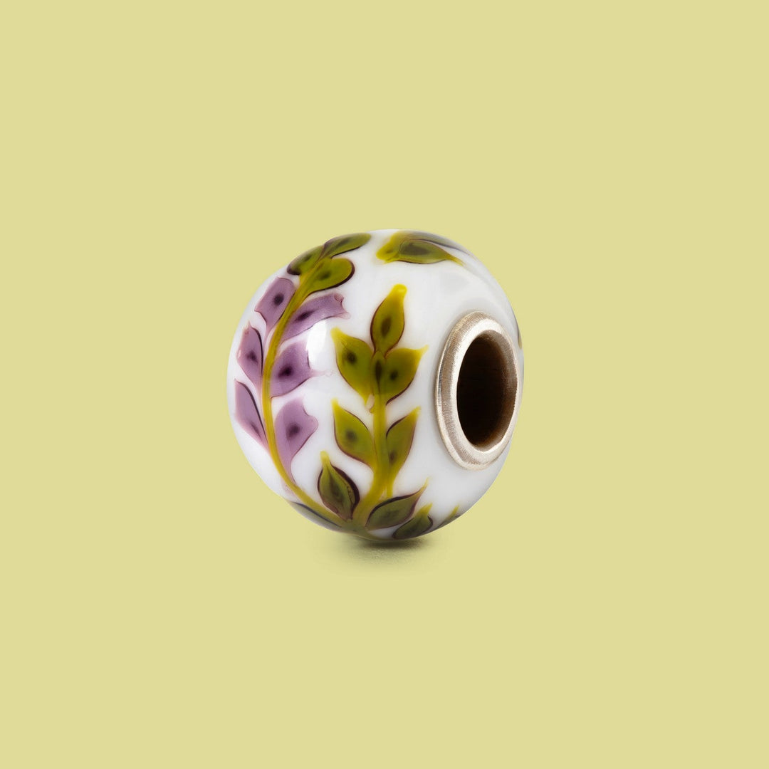 Trollbeads Purple Lavender Glass Bead TGLBE-30211
