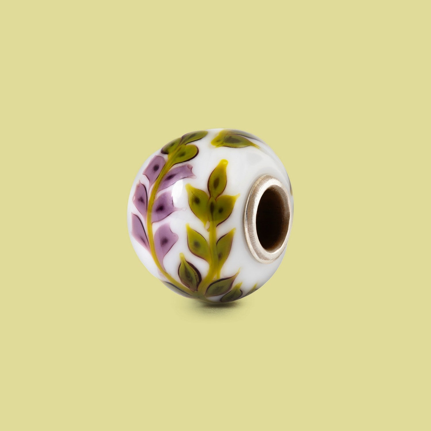 Trollbeads Purple Lavender Glass Bead TGLBE-30211
