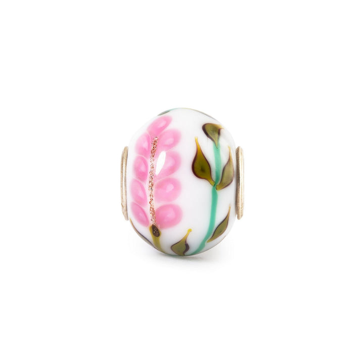 Trollbeads Pink Lavender Glass Bead TGLBE-30212